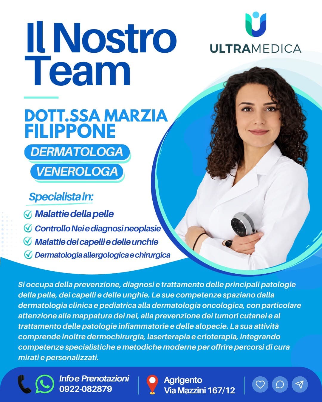 Dott.ssa Marzia Filippone — Dermatologa · Venereologa